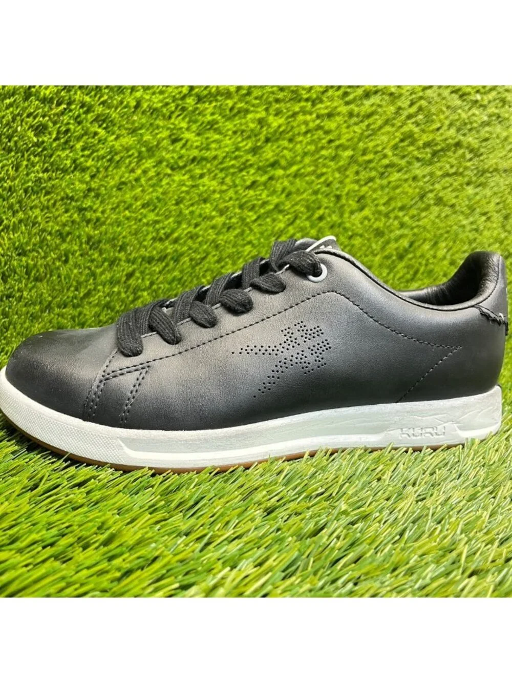 Kuru Roam Classic Court Womens Size 7.5 Black Athletic Leather Shoes Sneakers